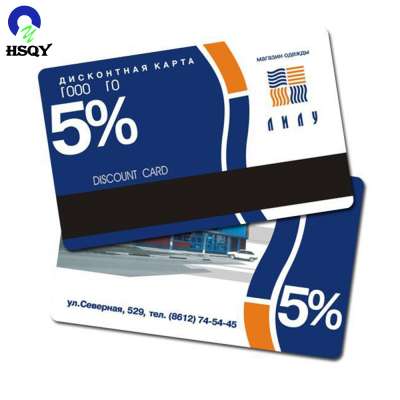 Full Colors Transparent PVC Magetic Stripe Card for Business Card