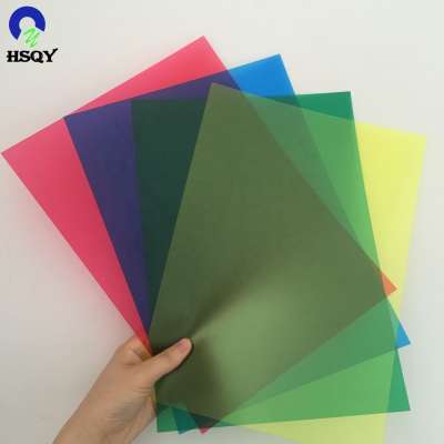 0.15mm A3 size colorful Glossy PVC Note Binding Cover